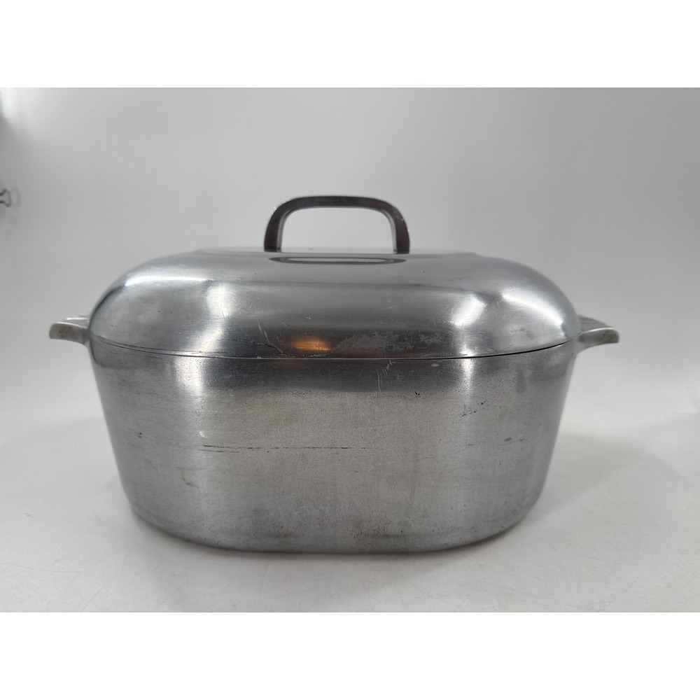 Wagner Ware Roaster Silver Magnalite 4265-M‎ Oval Dutch Oven Lid Vintage